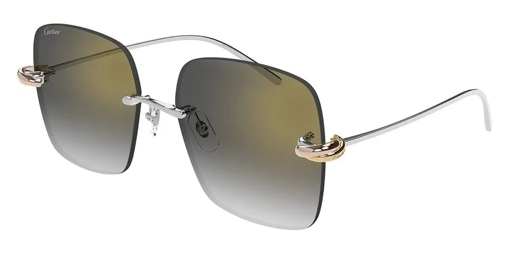 Cartier 0508S silver & grey 002 sunglasses,  size 60  - Dayal Opticals India        