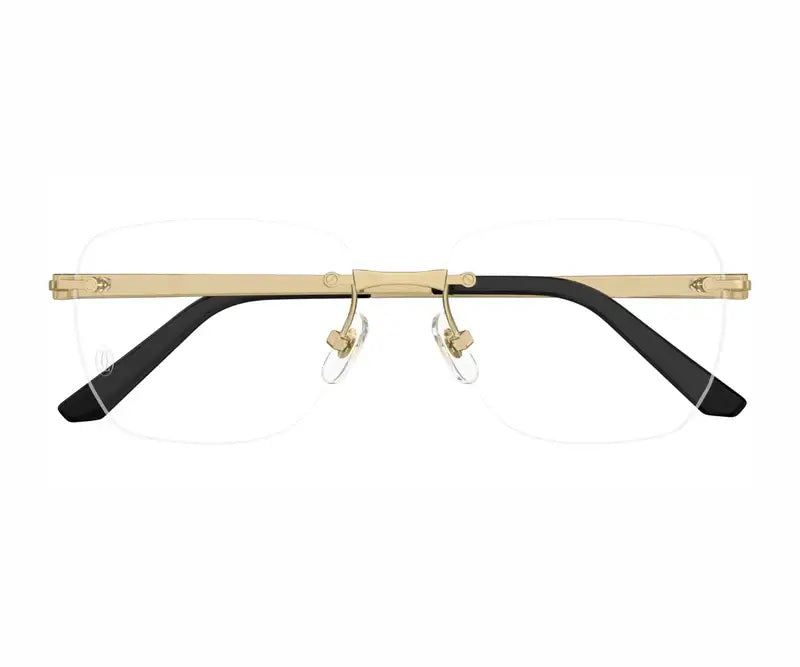 Cartier 0512O gold clear 001 frame,  size 57  - Dayal Opticals India