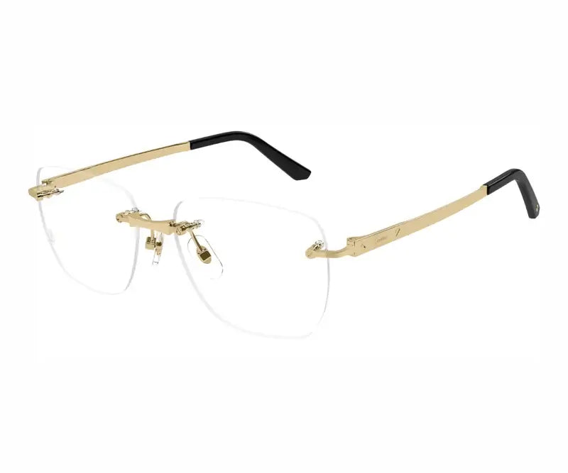 Cartier 0512O gold clear 001 frame,  size 57  - Dayal Opticals India