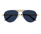 Cartier 0533S gold & blue 003 sunglasses,  size 58  - Dayal Opticals India