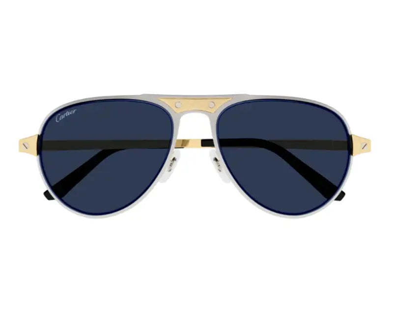 Cartier 0533S gold & blue 003 sunglasses,  size 58  - Dayal Opticals India