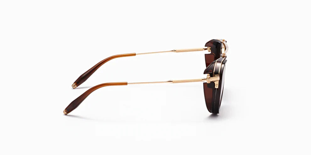 Akoni Echo Dark Brown Aks204C Size 59, Sunglasses - Dayal opticals 