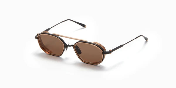 Akoni Eris-Two Brushed Black & Brown Aks508-C Size 51, Sunglasses - Dayal opticals