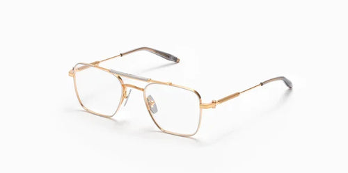 Akoni Europa Brushed Gold- Silver & Grey Crystal Akx200-D Size 50, Frame - Dayal opticals