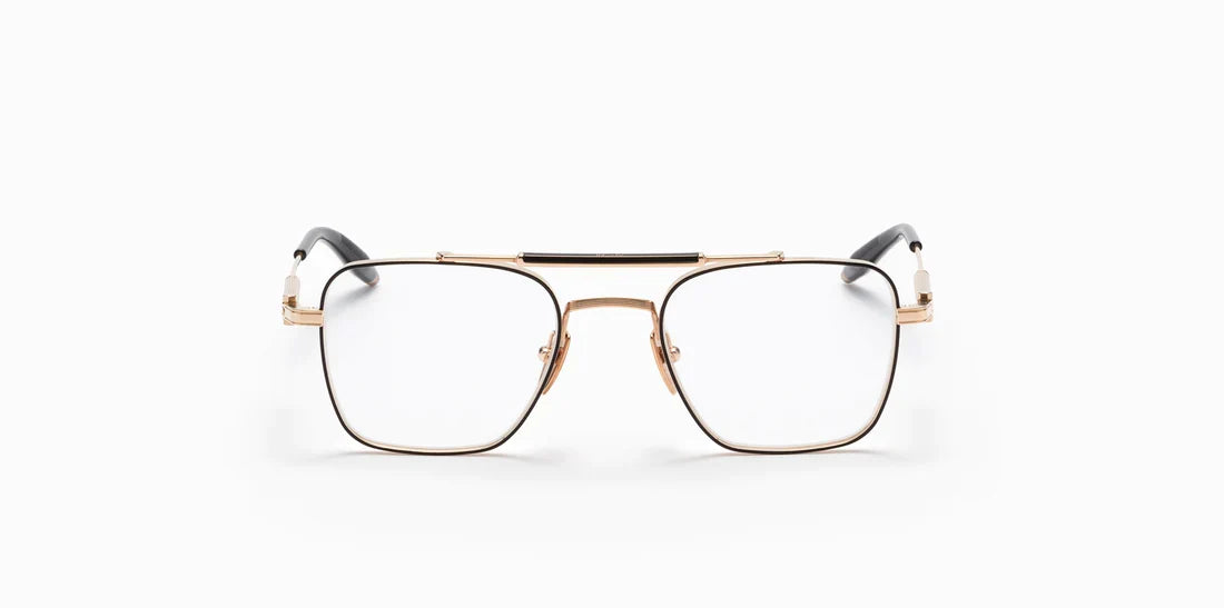 Akoni Europa White Gold  & Matte Black Enamel Akx200-F Size 50, Frame - Dayal opticals