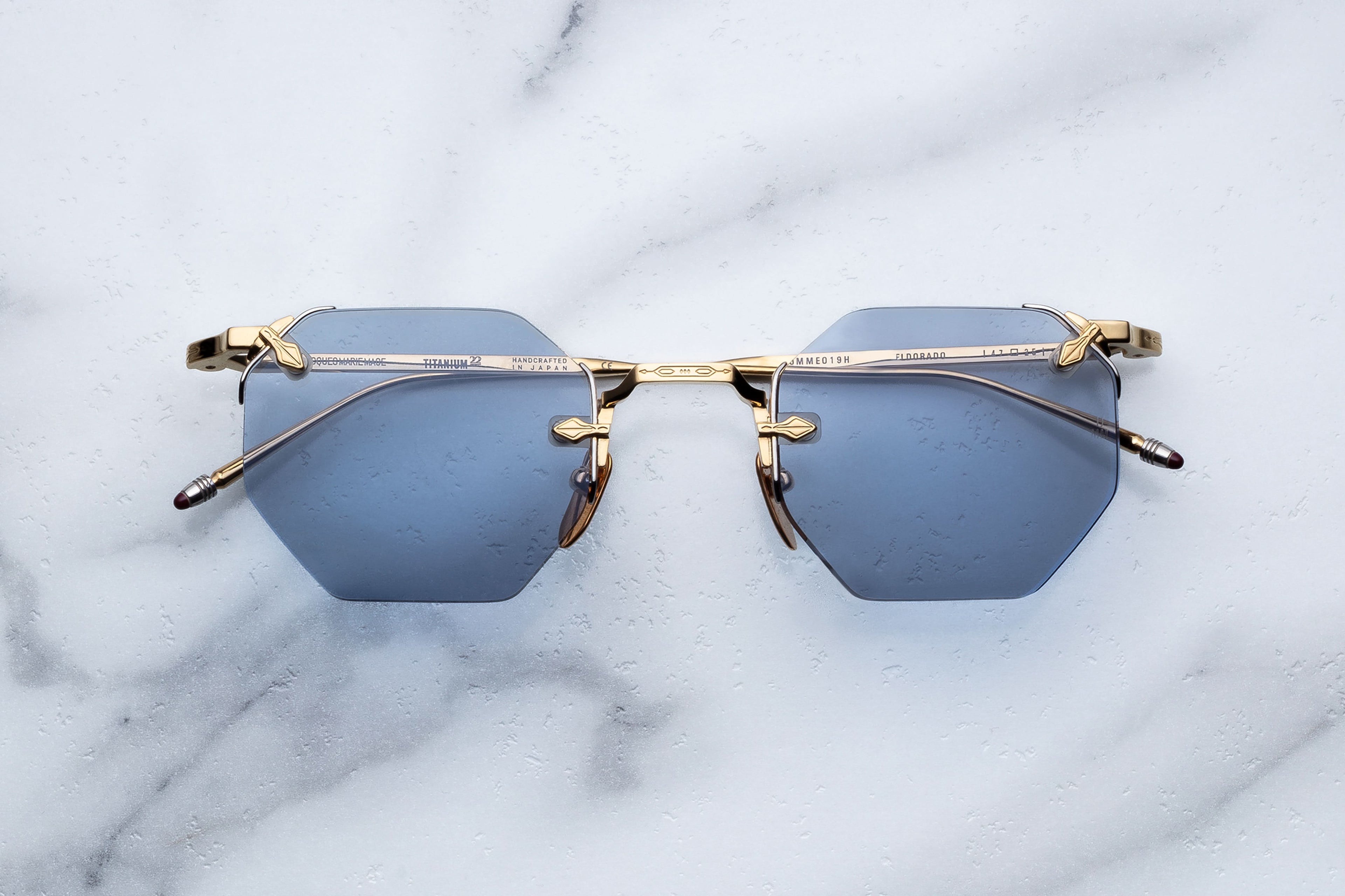JACQUES MARIE MAGE ELDORADO 493/500 JMME019H CIEL 47 SUNGLASSES