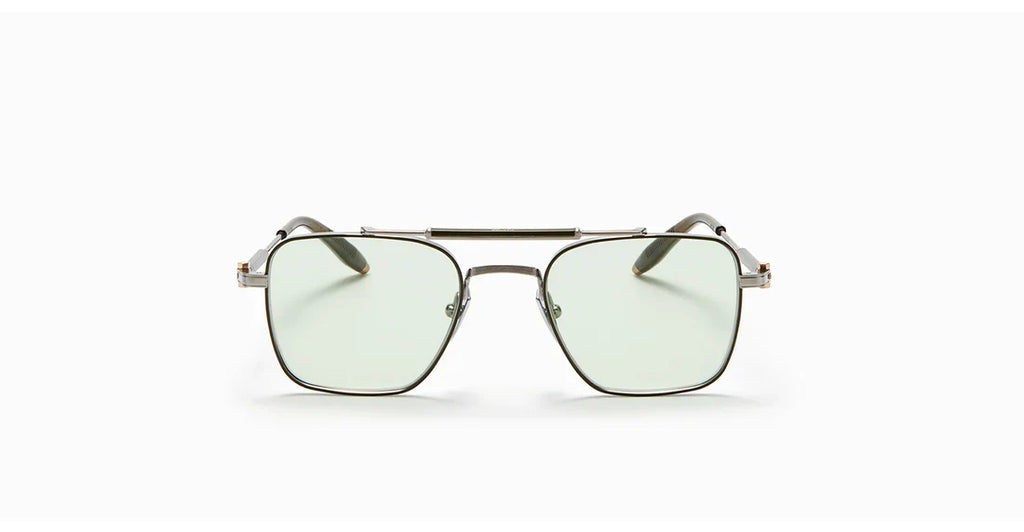 Akoni Europa Brushed Palladium & Olive Enamel Akx200-E Size 50, Frame - Dayal opticals