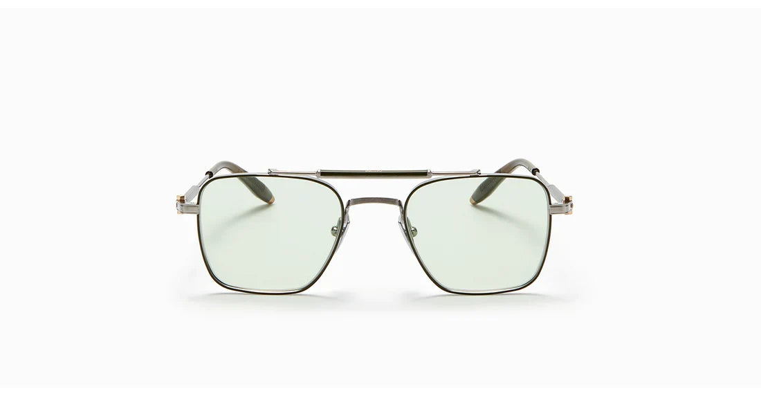 Akoni Europa Brushed Palladium & Olive Enamel Akx200-E Size 50, Frame - Dayal opticals