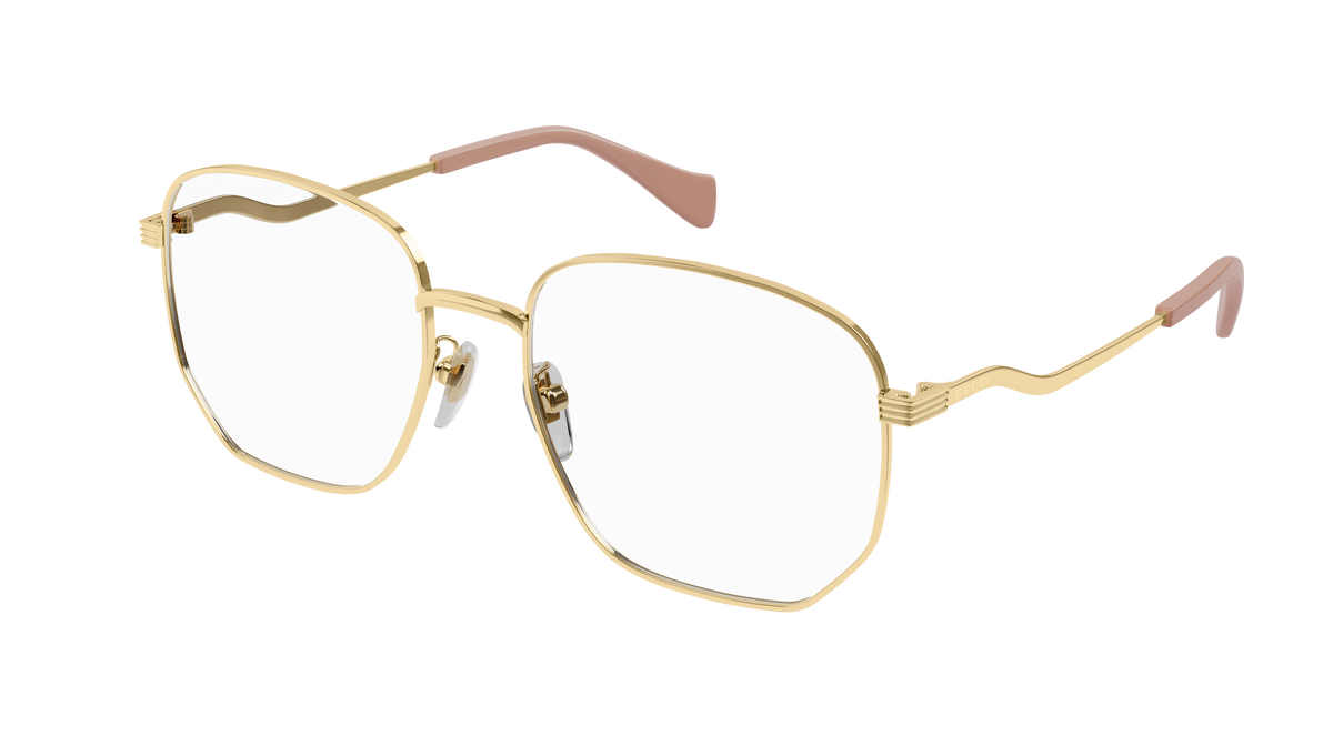 Gucci 0973O Gold Transparent 001 Frame - Dayal opticals    
