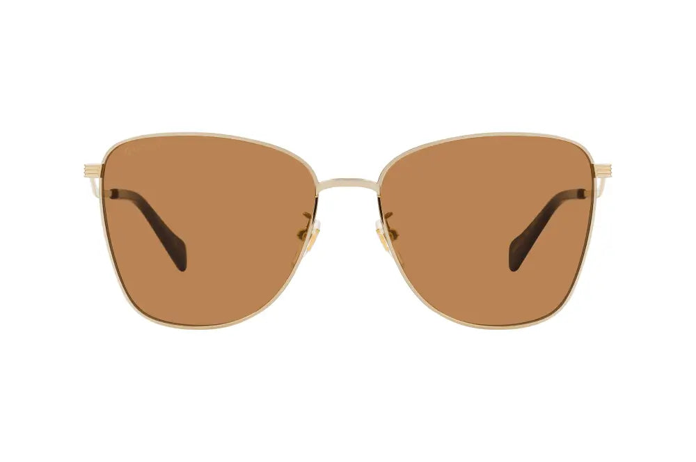 Gucci 0970S Gold & Brown 002 Sunglasses -Dayal Opticals 