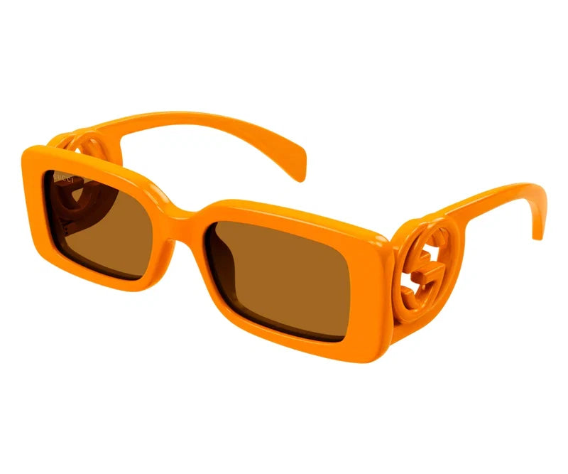 Gucci 1325S Orange & Brown 008 Size 54 , Sunglasses - Dayal Opticals 