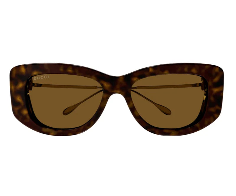 Gucci 1566S Gold & Havana 002 Size 55, Sunglasses - Dayal Opticals