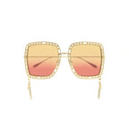 Gucci 1033S Gold & Shiny Yellow 001 Sunglasses, Size 57 – Dayal Opticals