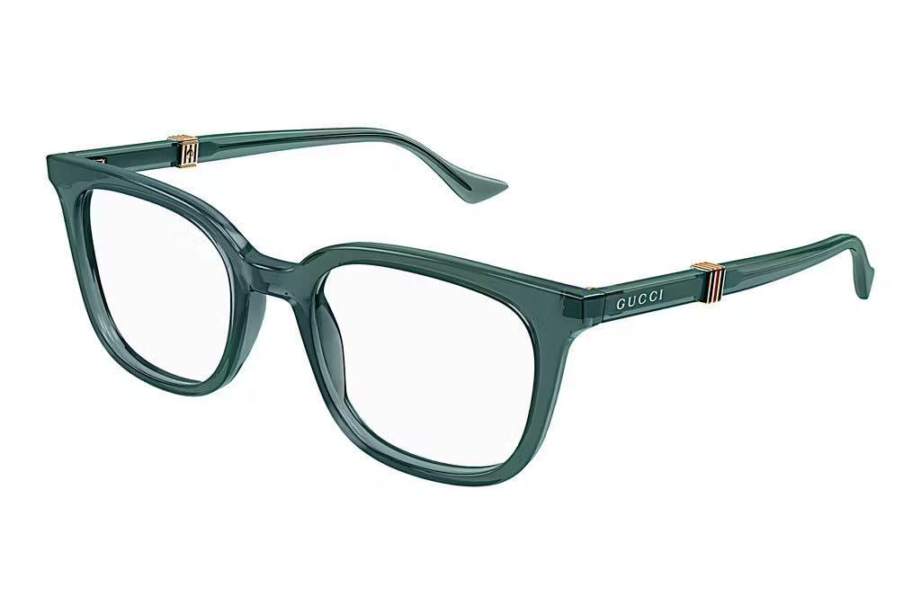 Gucci 1497O Green & Transparent 007 Size 52,  Frame - Dayal Opticals