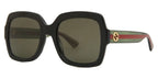 Gucci 0036SN Shiny Black Brown 002 Size 54, Sunglasses - Dayal opticals     