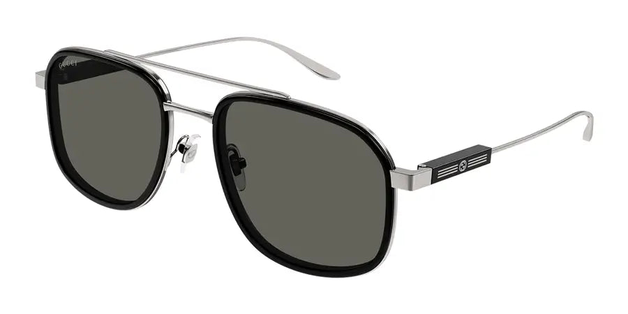 Gucci 1310S Ruthenium Grey 001 Size 56, Sunglasses - Dayal Opticals