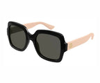 Gucci 1337S Shiny Black & Nude 008 Size 54 , Sunglasses - Dayal Opticals 