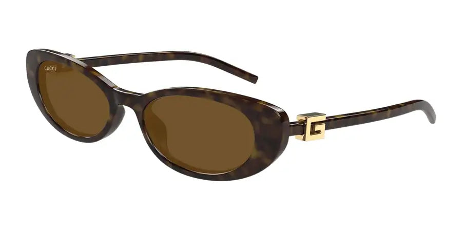 Gucci 1680S Tortoise & Brown 004 Size 52, Sunglasses - Dayal Opticals