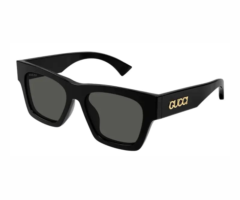 Gucci 1835S Black & Grey 001 Sunglasses, Size 52 -Dayal Opticals 