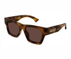 Gucci 1835S Havana & Brown 002 Sunglasses, Size 52 -Dayal Opticals 