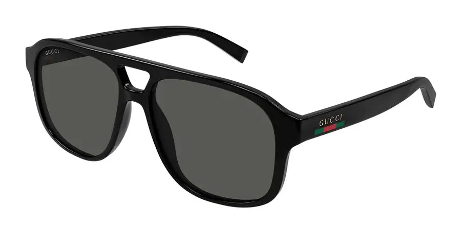 Gucci 1856S Black & Grey 001 Size 57, Sunglasses - Dayal Opticals