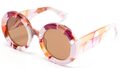 Gucci 1748S Pale Crystal Pink & Brown 001 Size 52, Sunglasses - Dayal Opticals