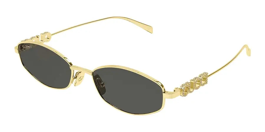 Gucci 1802S Gold & Grey 001 Sunglasses, Size 55– Dayal Opticals
