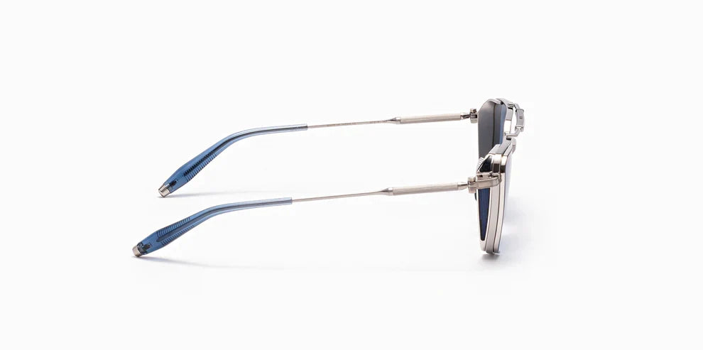 Akoni Hera Brushed Black Palladium Silver - Blue Aks203B Size 58, Sunglasses - Dayal optical 