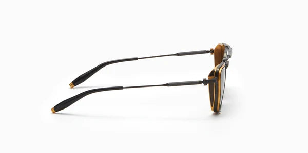 Akoni Hera Matte Black- Matte Yellow Gol  Aks203D Size 58, Sunglasses - Dayal optical