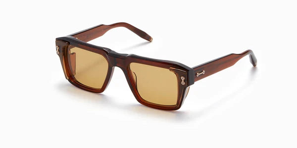 Akoni Hercules Dark Brown Crystal Aks105E Size 54, Sunglasses - Dayal optical  