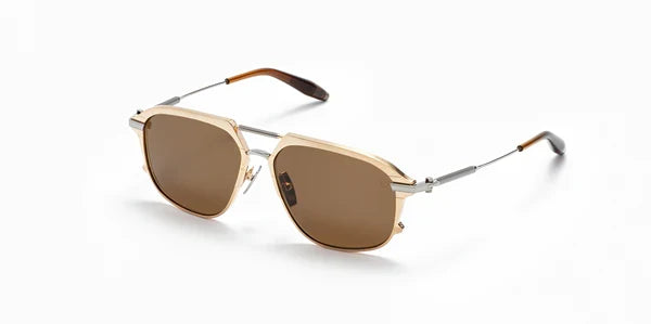 Akoni Icarus Brushed White Gold Aks206-C Size 58, Sunglasses - Dayal opticals  