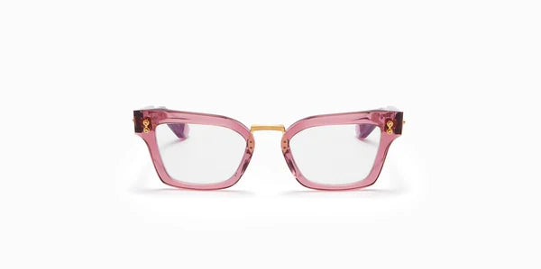 Akoni Luna Crystal Cherry & Brushed Gold Akx419-D Size 49, Frame - Dayal opticals  