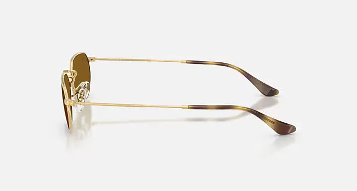 Ray Ban 3947  001/33 Polished Arista Gold & Brown Sunglasses, Size 54 – Dayal Opticals