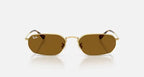 Ray Ban 3947  001/33 Polished Arista Gold & Brown Sunglasses, Size 54 – Dayal Opticals