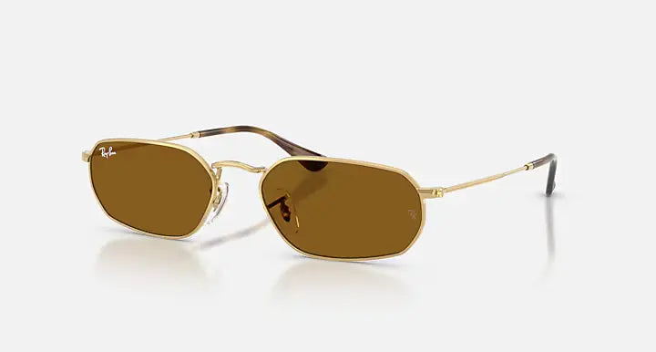 Ray Ban 3947  001/33 Polished Arista Gold & Brown Sunglasses, Size 54 – Dayal Opticals