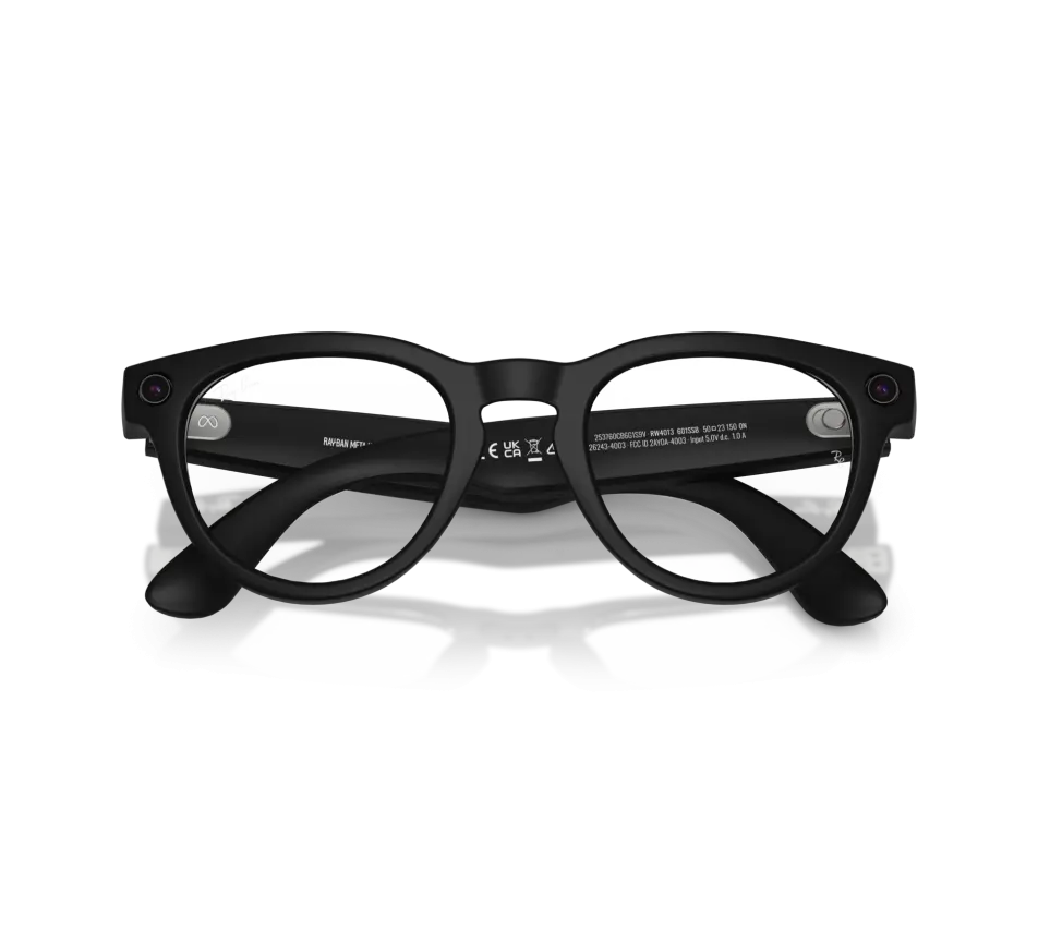 RAY BAN META 4013 MATTE BLACK CLEAR BLUE LIGHT FILTER