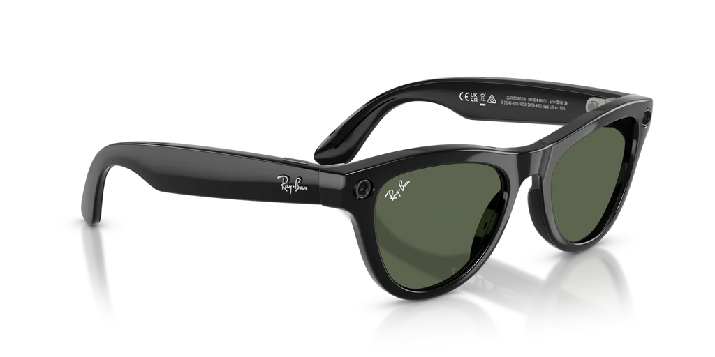 RAY BAN META 4014 SKYLER SHINY BLACK G15 GREEN
