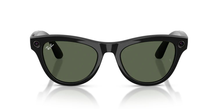 RAY BAN META 4014 SKYLER SHINY BLACK G15 GREEN