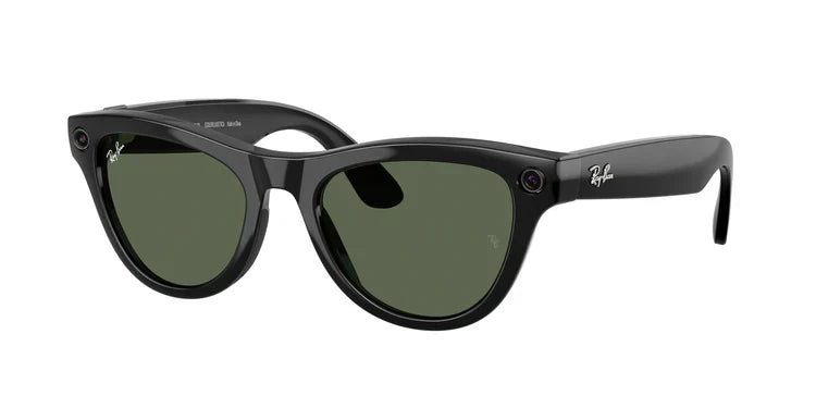 RAY BAN META 4014 SKYLER SHINY BLACK G15 GREEN