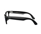 Ray-Ban Meta 4008 Matte Black acetate Wayfarer eyewear with clear blue light filter lenses – Unisex – Dayal Opticals