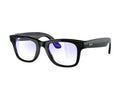 Ray-Ban Meta 4008 Matte Black acetate Wayfarer eyewear with clear blue light filter lenses – Unisex – Dayal Opticals