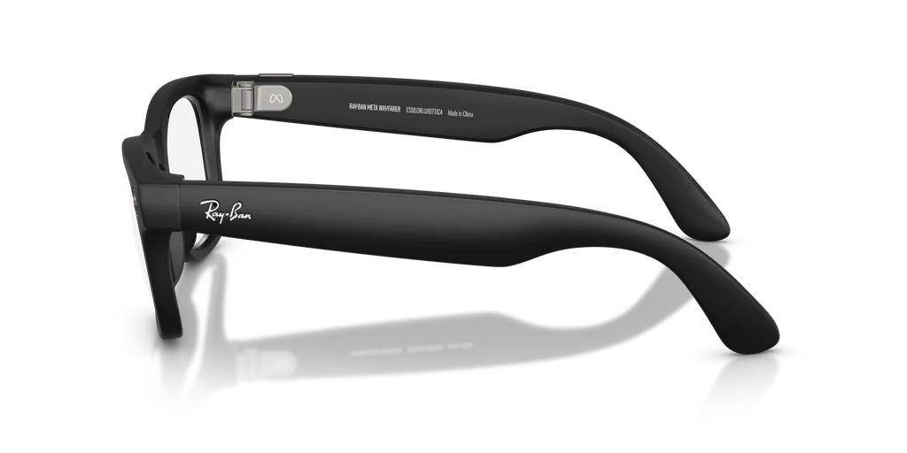 Ray-Ban Meta 4012 Matte Black acetate Wayfarer eyewear with clear blue-light lenses – Unisex – Dayal Opticals
