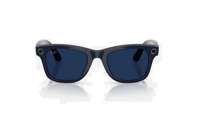 Ray-Ban Meta 4012 Smart Glasses in Shiny Cosmic Blue with Sapphire Transition Lenses