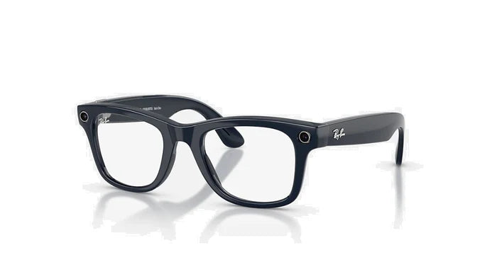 Ray-Ban Meta 4012 Smart Glasses in Shiny Cosmic Blue with Sapphire Transition Lenses