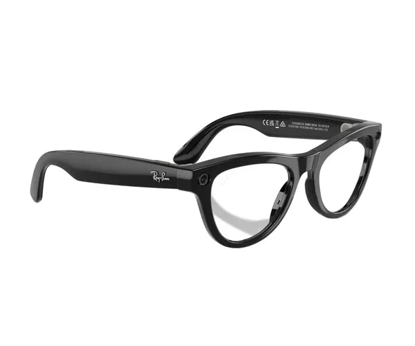 RAY BAN META 4014 SKYLER SHINY BLACK TRANSITIONS GRAPH GREEN