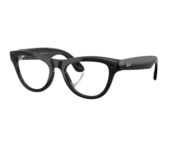 RAY BAN META 4014 SKYLER SHINY BLACK TRANSITIONS GRAPH GREEN