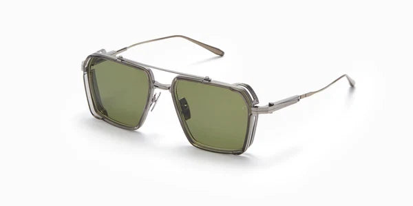 Akoni Tiros Brushed Black Palladium & Dark Grey Aks510-B Size 58, Sunglasses - Dayal opticals  