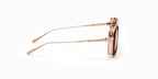 Akoni Tiros Brushed White Gold & Crystal Brown Aks510-C Size 58, Sunglasses - Dayal opticals  