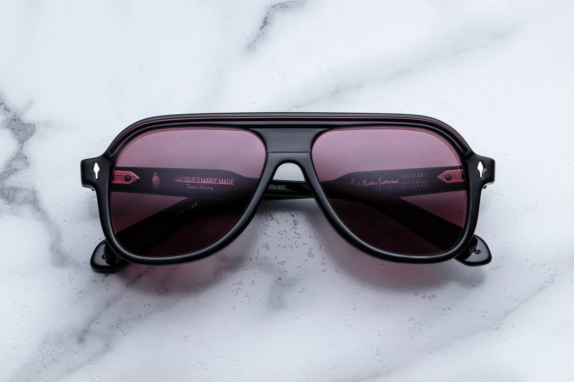 JACQUES MARIE MAGE TEEWINOT 63/250 JMMTW88 BLACK 57 SUNGLASSES