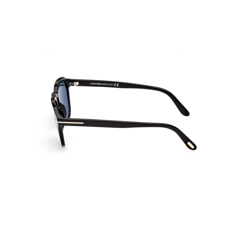 Tom Ford 0931 01V Shiny Black & Blue  Sunglasses, Size 52 – Dayal Opticals